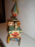 Unique Art - Clown Crazy Car - Jouet en étain à remontoir -