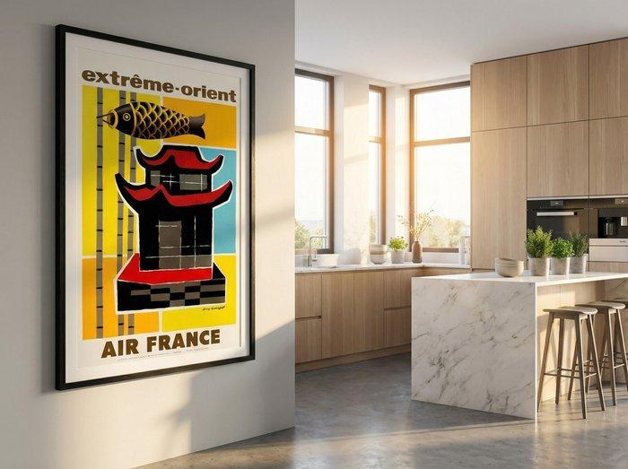 Guy Georget - Air France - Affiche dagence « Extrême-Orient, Antiek en Kunst, Kunst | Tekeningen en Fotografie