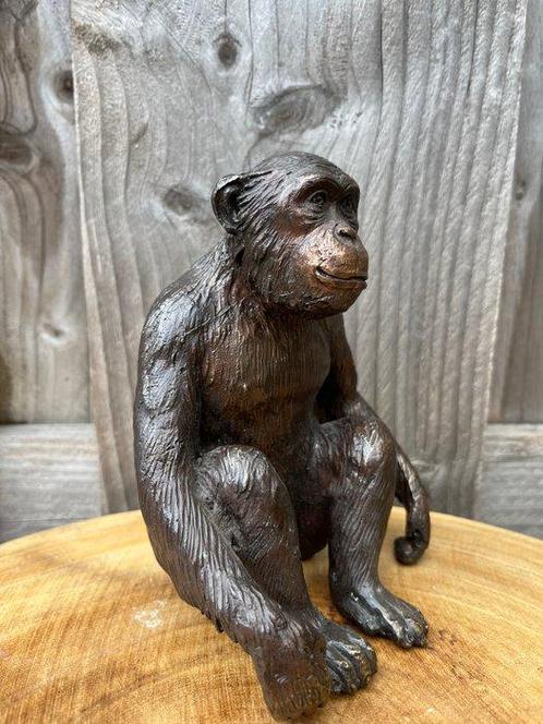 Sculpture, Monkey - 2 kg - 15 cm - Bronze, Antiek en Kunst, Curiosa en Brocante