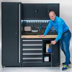Datona Werkbank garage 120 cm met smalle werkplaatskast -, Doe-het-zelf en Bouw, Ophalen of Verzenden, Nieuw