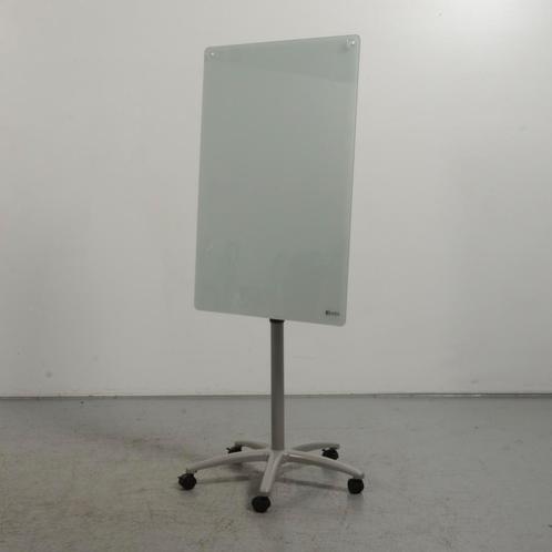 Verrijdbaar whiteboard	Nobo - Grijs - Glas - 164 x 70 cm, Zakelijke goederen, Kantoor en Winkelinrichting | Kantoorartikelen, Ophalen of Verzenden