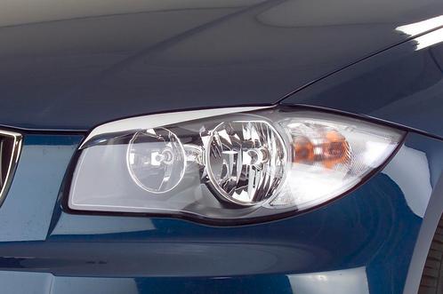 Koplampspoilers voor BMW 1 Reeks E81,E82,E87,E88 chroom SB02, Auto-onderdelen, Carrosserie, Nieuw, Verzenden