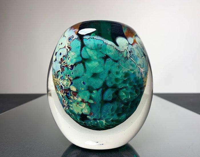 Maxence Parot - Vase - Vase unique couleurs et Or - Verre, Antiek en Kunst, Antiek | Glaswerk en Kristal