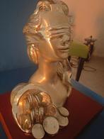 Statue, La dea della fortuna - 20 cm - Bois, Plaqué(e)