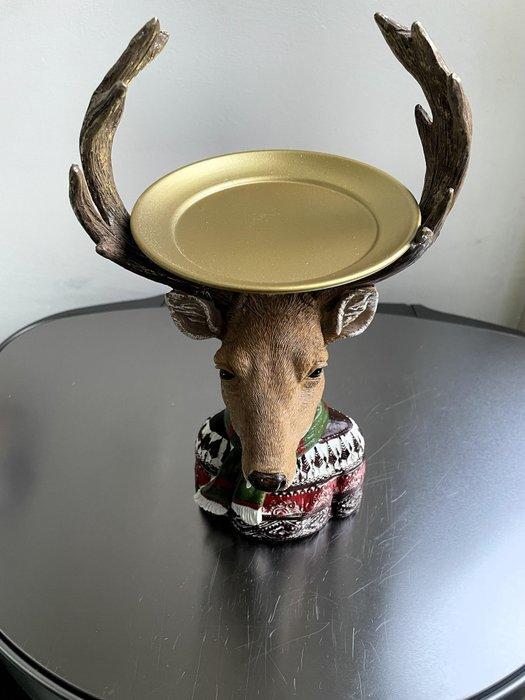 Étagère - Poly-resin - Hert in kerstrui, Diversen, Kerst