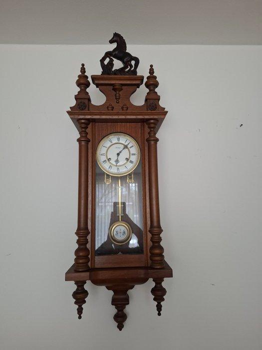 Regulateur wandklok - Glas, Messing, Hout - 1950-1960, Antiek en Kunst, Antiek | Klokken