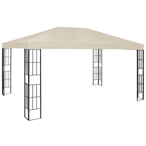 vidaXL Tonnelle 3x4 m Crème, Tuin en Terras, Partytenten, Verzenden