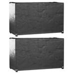 vidaXL Tuinmeubelhoezen 2 st 8 oogjes rechthoekig 125x55x75, Tuin en Terras, Verzenden, Nieuw
