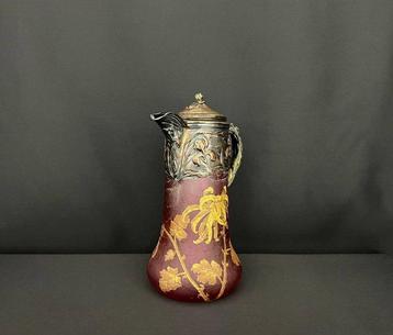 Victor Saglier - Aiguière - Verre - Art Nouveau