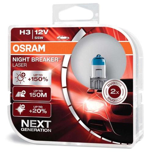 Osram H3 Night Breaker Laser +150% 64151NL Autolampen, Autos : Pièces & Accessoires, Éclairage, Enlèvement ou Envoi
