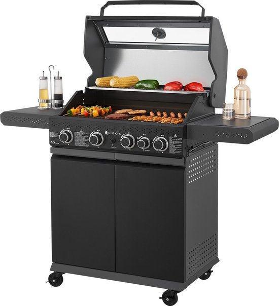 2dekans | Juskys Barbecue / Gasgrill / BBQ Savannah - 4 + 1, Tuin en Terras, Houtskoolbarbecues, Ophalen of Verzenden