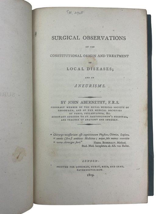 John Abernethy - Surgical Observations on the Constitutional, Antiquités & Art, Antiquités | Livres & Manuscrits