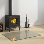 vidaXL Glasplaat openhaard rechthoekig 80x60 cm, Doe-het-zelf en Bouw, Glas en Ramen, Verzenden, Nieuw