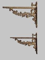 BREV - Wandplank beugel (6) - Glasplaatdragers - Messing,