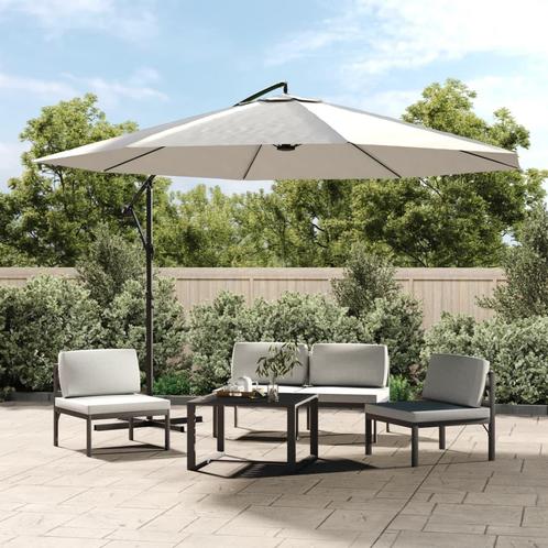 vidaXL Zweefparasol 3,5 m zandwit, Tuin en Terras, Parasols, Nieuw, Verzenden