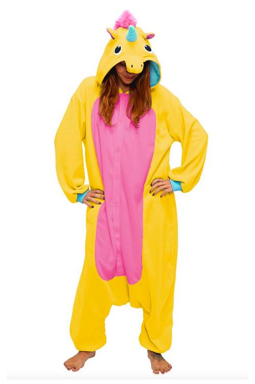 Onesie Gele Eenhoorn Pak M-L Eenhoornpak Unicorn Kostuum Gee, Kleding | Dames, Carnavalskleding en Feestkleding, Nieuw, Ophalen of Verzenden