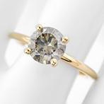 Zonder Minimumprijs - Ring - 14 karaat Geel goud -  1.16ct., Handtassen en Accessoires, Ringen, Nieuw