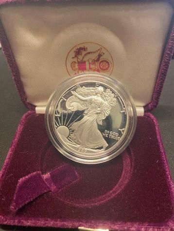 États-Unis. 1 Dollar 1989 Liberty, 1 Oz (.999) Proof  (Sans