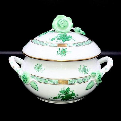 Herend - Artwork Tureen with Rose Knob Lid and Handles -, Antiek en Kunst, Antiek | Meubels | Tafels