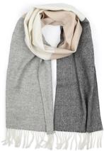 Profuomo Sjaal Lamswol Grijs Beige maat  Heren, Kleding | Heren, Mutsen, Sjaals en Handschoenen, Verzenden, Nieuw, Profuomo