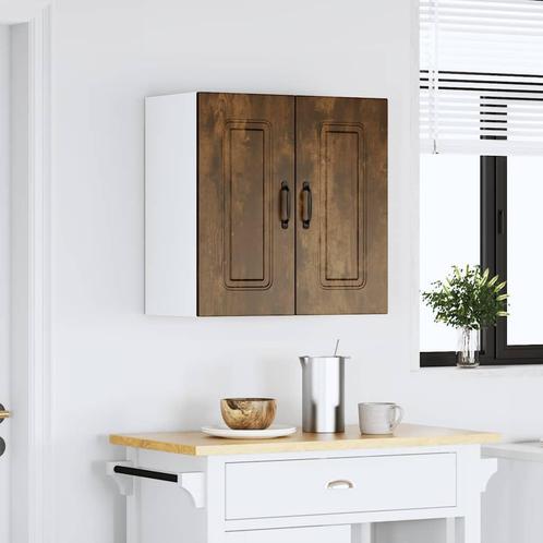 vidaXL Keukenwandkast Kalmar bewerkt hout gerookt, Huis en Inrichting, Kasten | Overige, Nieuw, Verzenden