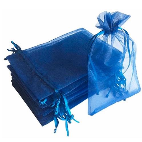 Fako Bijoux® - Organza Zakjes - 7x9cm - Donkerblauw - 50, Divers, Emballage cadeau, Envoi