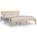 Bedframe Grenenhout 140x190 | Retour Deal | 41% Korting, Verzenden, Nieuw, Twijfelaar, Hout