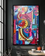 Ksavera - Cubism A1377 - abstract painting on XXL canvas, Antiek en Kunst, Kunst | Schilderijen | Modern