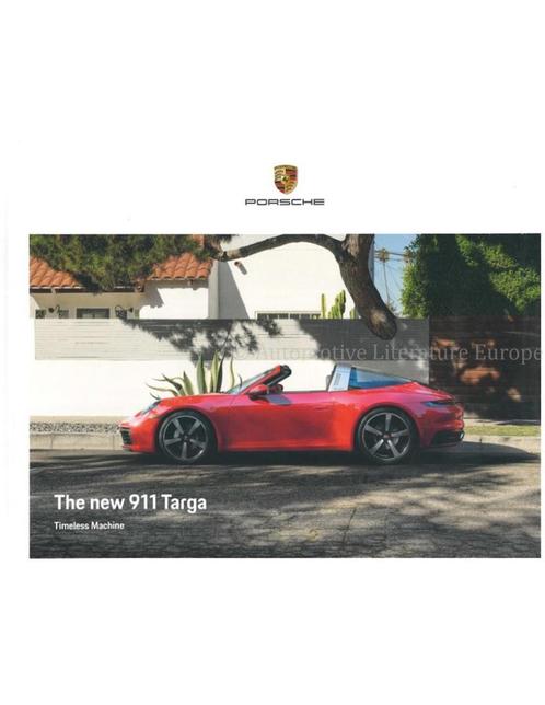 2021 PORSCHE 911 TARGA HARDCOVER BROCHURE ENGELS, Boeken, Auto's | Folders en Tijdschriften