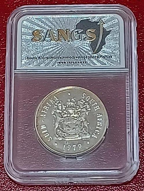 Afrique du Sud. 1 Rand 1979 SANGS PF62 80% SILVER RARE, Postzegels en Munten, Munten | Europa | Niet-Euromunten