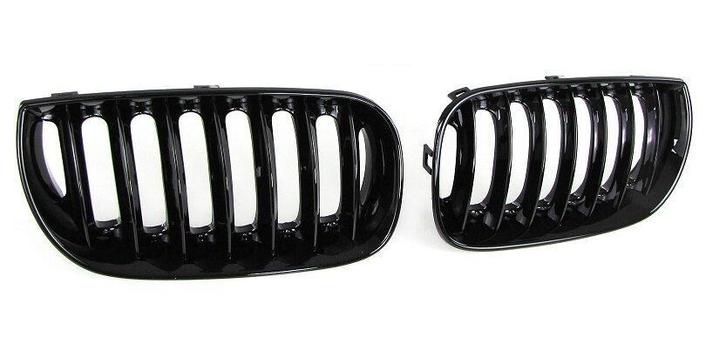 Nieren Glansend Zwart Grill Set BMW X3 E83 B2314, Auto-onderdelen, Carrosserie, Nieuw, BMW, Voor, Links, Rechts
