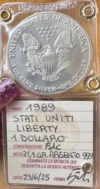 États-Unis. 1 Dollar 1989 Liberty, 1 Oz (.999) (Sans Prix, Postzegels en Munten