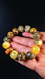 Baltisch barnsteen - Barnsteen - Bangle - Bracelet - unique, Verzamelen, Mineralen en Fossielen