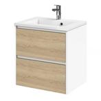 Tiger Reverse Meubelset 60 cm met 2 lades Naturel eik - Mat, Doe-het-zelf en Bouw, Ophalen of Verzenden, Nieuw, Bad