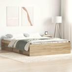 vidaXL Bedframe sonoma eikenkleurig 140x200 cm, Verzenden, Nieuw