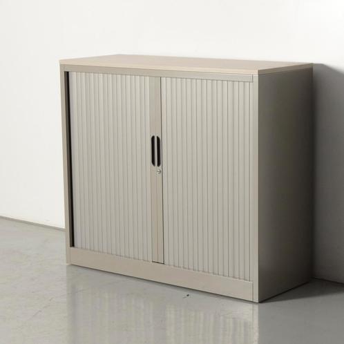Lensvelt roldeurkast, antraciet, 105 x 120 cm, incl. 2 le..., Huis en Inrichting, Kasten | Roldeurkasten en Archiefkasten, Gebruikt