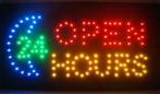 LED bord ' OPEN '  24 hours, Verzenden, Nieuw