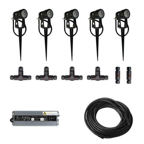 5x LED grond spot - 12V - 3 watt - complete set, Telecommunicatie, Zenders en Ontvangers, Verzenden