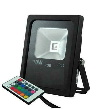 20W LED Schijnwerper RGB IP65 Outdoor - Dimbaar Remote, Tuin en Terras, Buitenverlichting, Verzenden