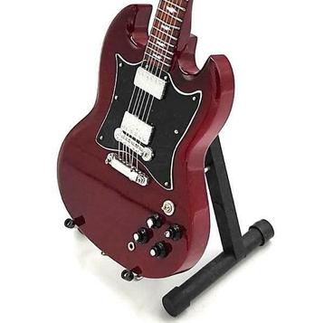 Miniatuur Gibson SG gitaar met gratis standaard