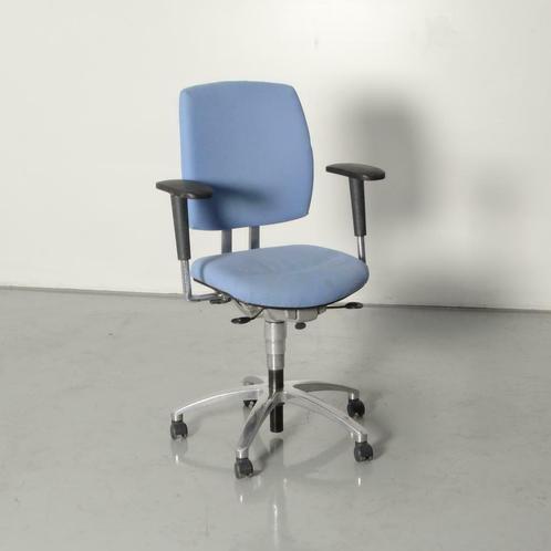 Drabert bureaustoel, blauw, 2D armleggers, Huis en Inrichting, Bureaus, Gebruikt, Ophalen of Verzenden