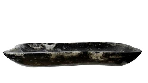 Sanifun Waskom Rodas orthoceras marmer zwart, Maison & Meubles, Salle de bain | Linge de bain & Accessoires