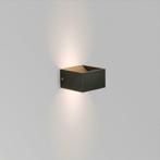 LED vierkante Wandlamp Zwart Dimbaar IP20 6W Warm wit, Maison & Meubles, Lampes | Spots, Verzenden
