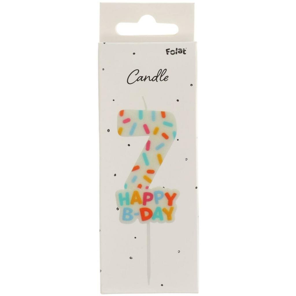 Bougie 5 ans or 7cm - Partywinkel