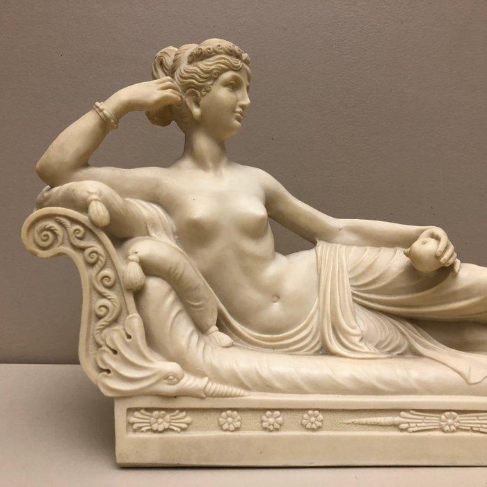 Beeld, Pauline Bonaparte - 27 cm - Composiet, Antiquités & Art, Curiosités & Brocante