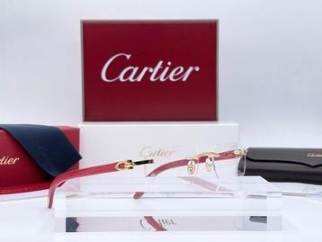 Cartier - C Decor Wood Red Tulip Gold Planted 18k - Lunettes beschikbaar voor biedingen