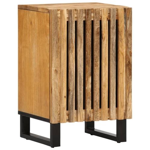vidaXL Badkamerkast 38x34x58 cm massief ruw mangohout, Huis en Inrichting, Badkamer | Badkamermeubels, Nieuw, Verzenden
