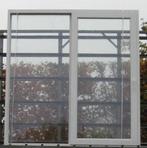 pvc schuifraam , schuifdeur , pui 214 x 227 wit / antraciet, Kunststof, Nieuw, Ophalen of Verzenden, 150 tot 225 cm