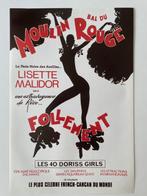 René Gruau - BAL DU MOULIN ROUGE - FOLLEMENT - Jaren 1980