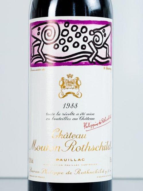 1988 Château Mouton Rothschild - Pauillac 1er Grand Cru, Verzamelen, Wijnen